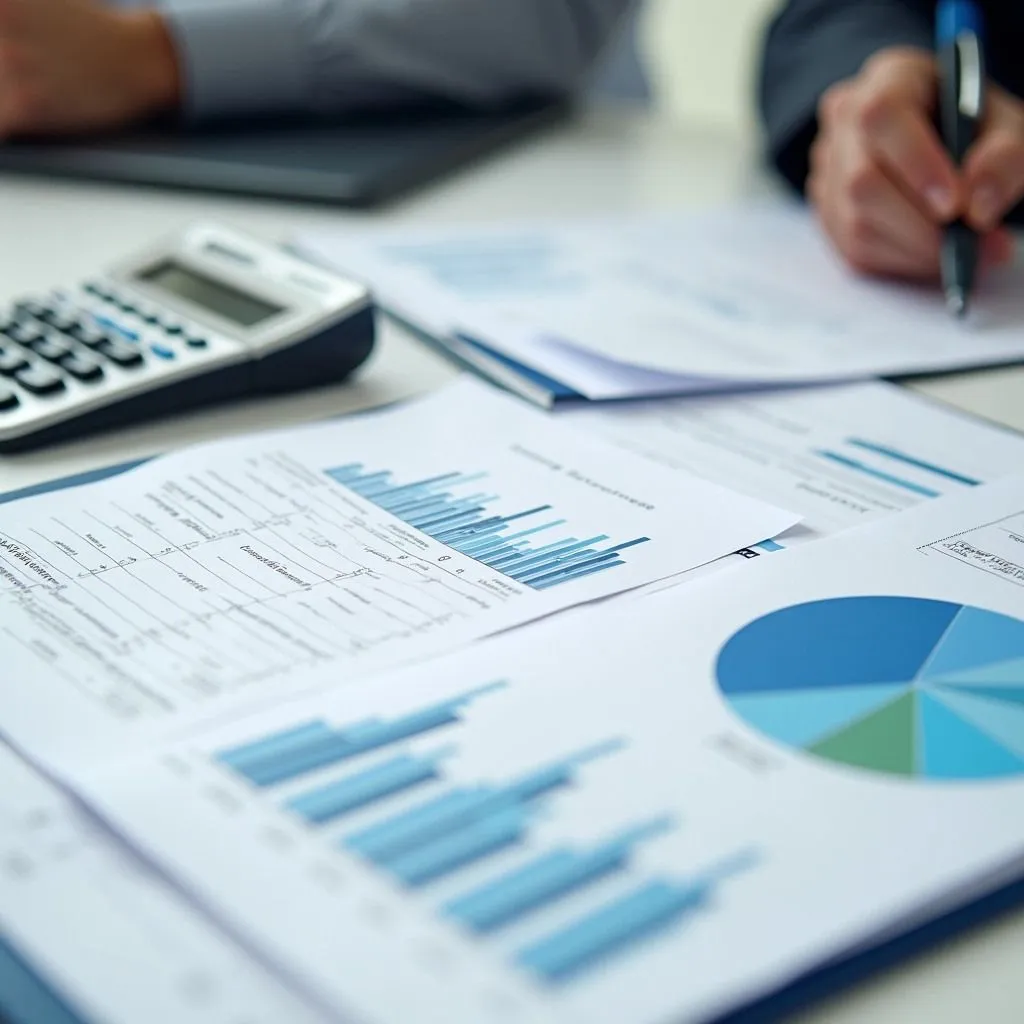 Rechnungen gestapelt